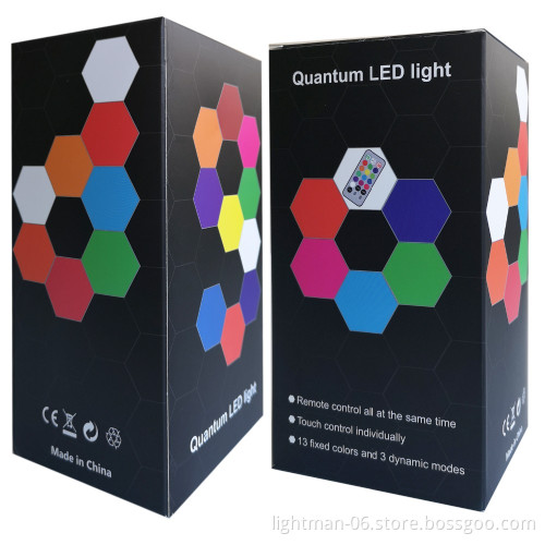 6-Sided Hexagonal RGB LED Panel Lamp